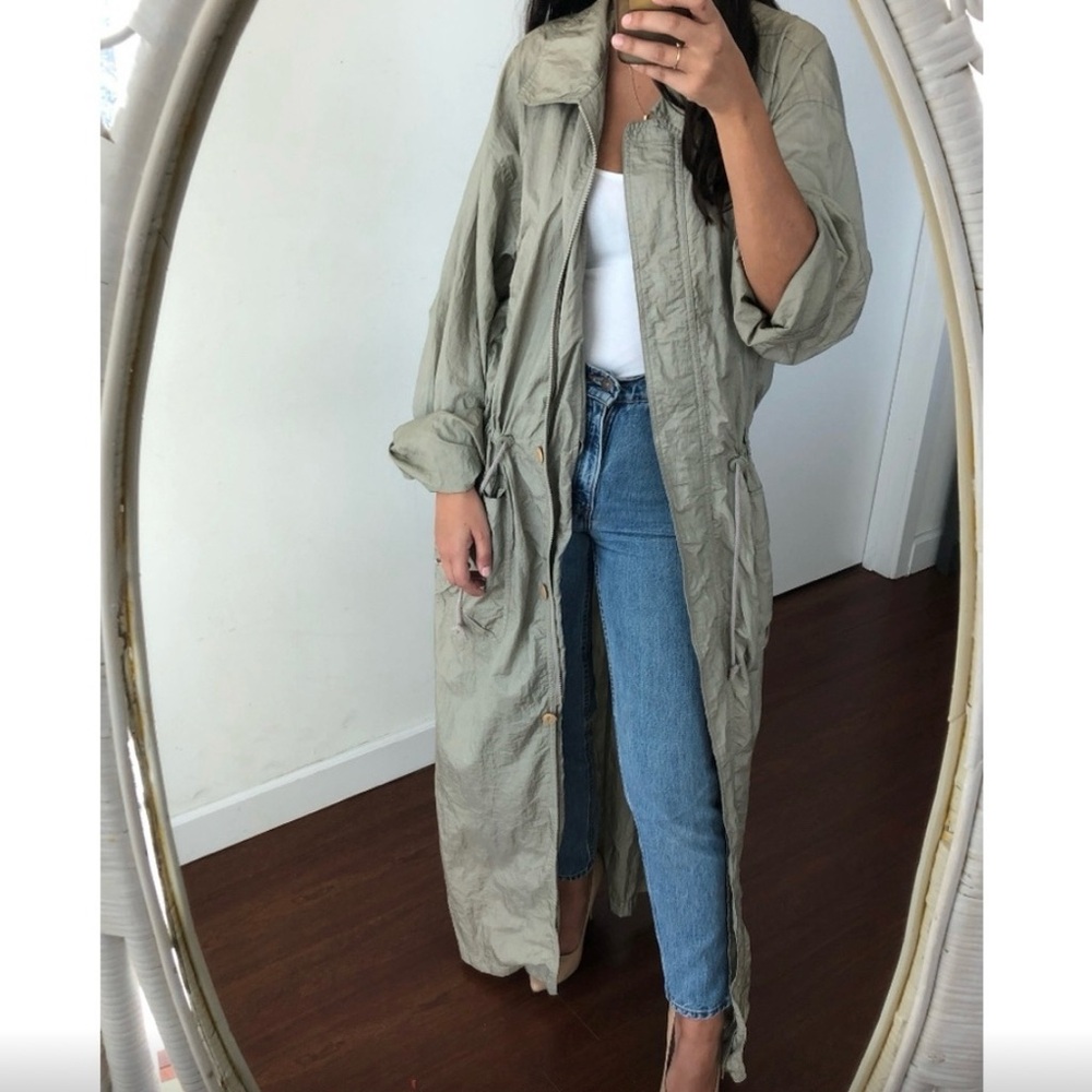 Vintage DKNY Long windbreaker track jacket coat